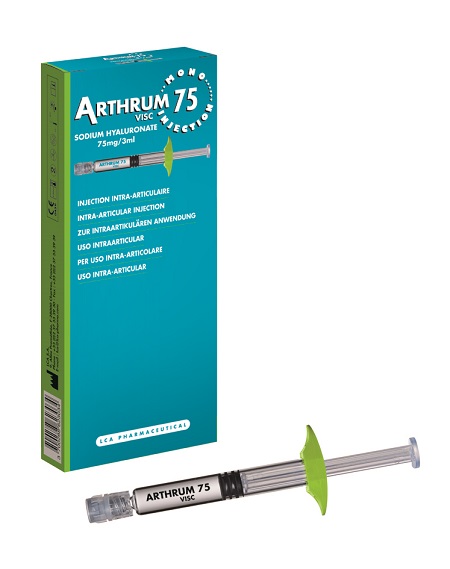 SIRINGA INTRA-ARTICOLARE ARTHRUM VISC 75 MONO INJECTION ACIDO IALURONICO 3 ML - Pharmaleader
