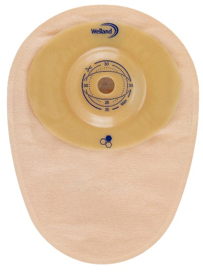 SACCA PER COLOSTOMIA WELLAND AURUM PROFILE COLO MIDI OPACA RITAGLIABILE DIAMETRO 13-35 MM INIZIO CONVESSITA' 35 MM 10 PEZZI - Pharmaleader
