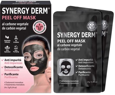 SYNERGY DERM PEEL OFF MASK 4 TRATTAMENTI MONODOSE 7 G - Pharmaleader