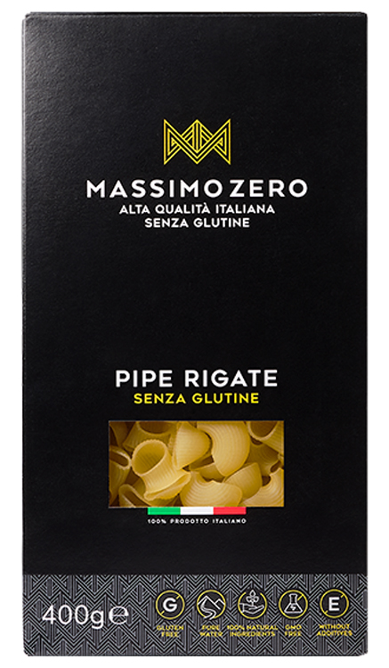 MASSIMO ZERO PIPE RIGATE 400 G - Pharmaleader