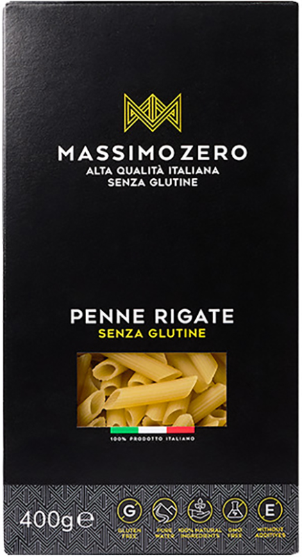 MASSIMO ZERO MEZZE PENNE RIGATE 400 G - Pharmaleader
