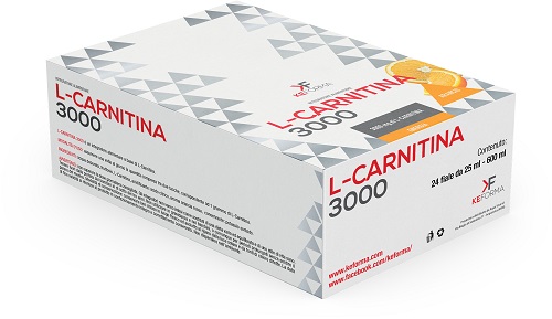 L CARNITINA 3000 MG 24 FLACONCINI 25 ML ARANCIA - Pharmaleader