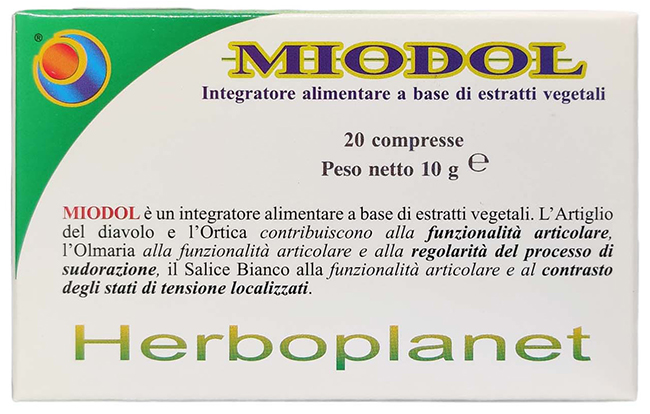 MIODOL 20 COMPRESSE BLISTER 10 G - Pharmaleader