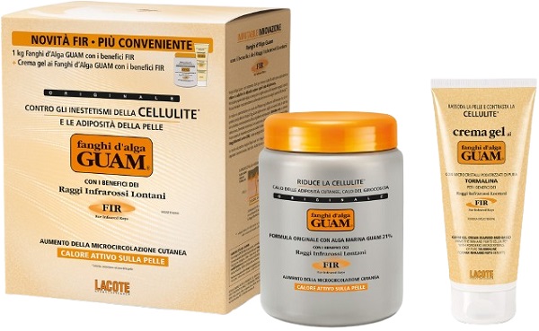 GUAM FIR FANGHI D'ALGA CONFEZIONE CONVENIENZA CON FANGHI D'ALGA GUAM FIR 1 KG + GUAM CREMA GEL FIR 200 ML - Pharmaleader