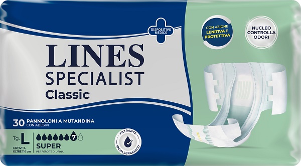 PANNOLONE A MUTANDA LINES SPECIALIST CLASSIC SUPER MG 30 PEZZI - Pharmaleader