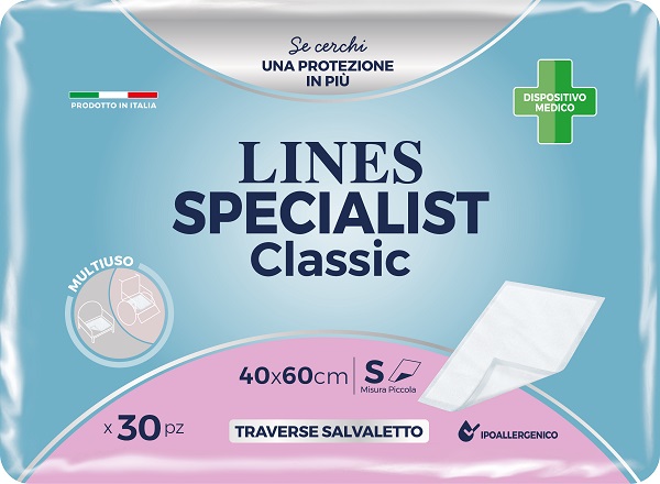 TRAVERSA PER INCONTINENZA LINES SPECIALIST CLASSIC 40X60 CM 30 PEZZI - Pharmaleader