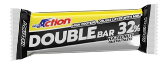 PROACTION DOUBLE BAR 32% NOCCIOLA CARAMELLO 60 G - Pharmaleader