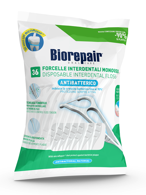 BIOREPAIR ORAL CARE ANTIBATTERICO FORCELLE INTERDENTALI MONOUSO 36 PEZZI - Pharmaleader