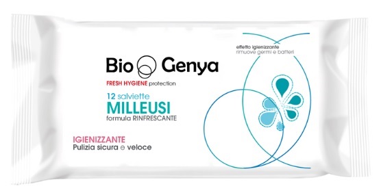 BIOGENYA FRESH HYGIENE PROTECTION 12 SALVIETTE MILLEUSI RINFRESCANTE IGIENIZZANTE - Pharmaleader