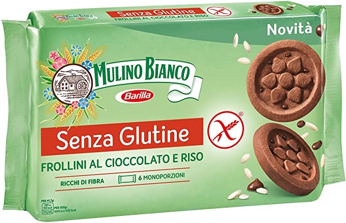 MULINO BIANCO SENZA GLUTINE FROLLINI AL CIOCCOLATO E RISO 6 MONOPORZIONI DA 41,66 G - Pharmaleader