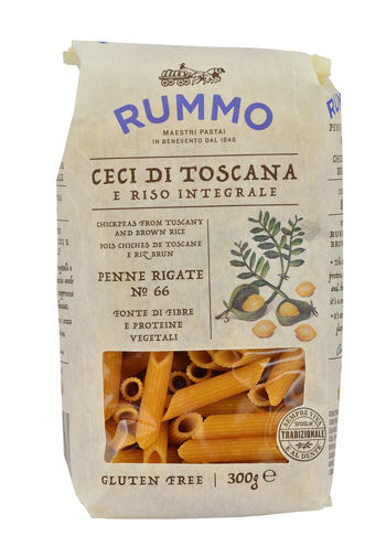 RUMMO PENNE RIGATE N 66 CECI DI TOSCANA E RISO INTEGRALE 300 G - Pharmaleader