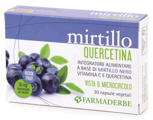 MIRTILLO QUERCETINA 30 CAPSULE VEGETALI - Pharmaleader