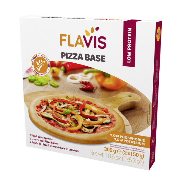 FLAVIS PIZZA BASE 2 FONDI PIZZA APROTEICI DA 150 G - Pharmaleader