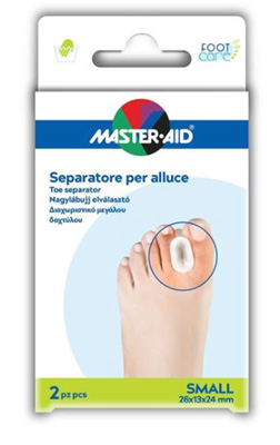 SEPARATORE DITA IN GEL MASTER-AID FOOTCARE PER ALLUCE SMALL 2 PEZZI D1 - Pharmaleader