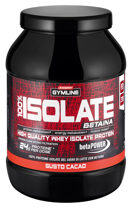GYMLINE 100% WHEY ISOLATE CACAO 900 G - Pharmaleader