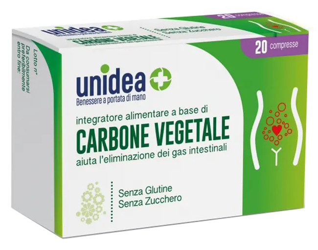 UNIDEA CARBONE VEGETALE 20 COMPRESSE - Pharmaleader