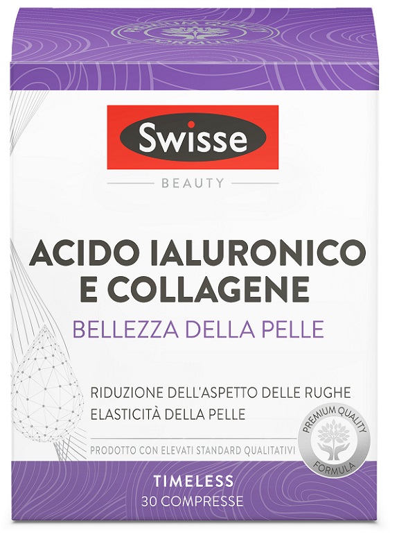 SWISSE ACIDO IALURONICO COLLAGENE BELLEZZA DELLA PELLE 30 COMPRESSE - Pharmaleader