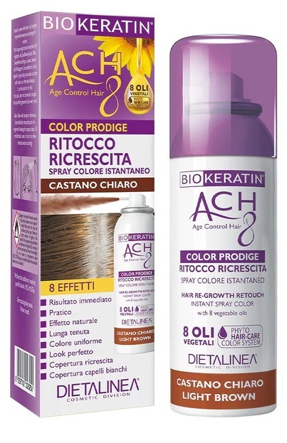 BIOKERATIN ACH8 PRODIGE RITOCCO RICRESCITA CASTANO CHIARO 75 ML DIETALINEA - Pharmaleader