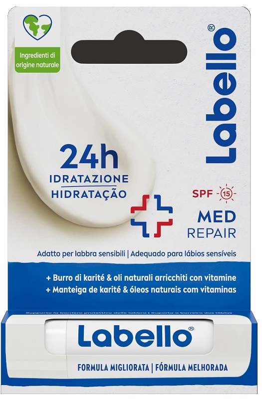 LABELLO MED REPAIR SPF15 24H IDRATAZIONE FONDENTE SULLE LABBRA 5,5 ML - Pharmaleader