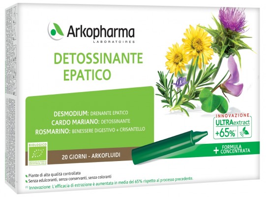 ARKOFLUIDI DETOSSINANTE EPATICO 20 FIALE - Pharmaleader