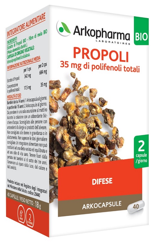 ARKOPHARMA PROPOLI BIO 40 CAPSULE - Pharmaleader