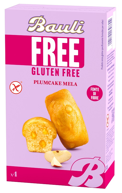 BAULI FREE PLUMCAKE MELA 4 PEZZI DA 33 G - Pharmaleader