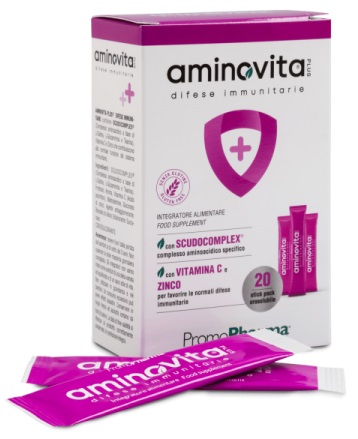 AMINOVITA PLUS DIFESE IMMUNITARIE 20 STICK PACK X 2,5 G - Pharmaleader