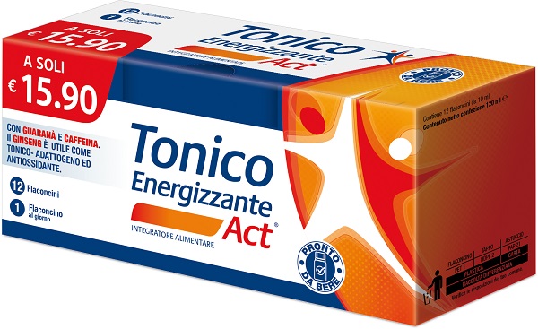 TONICO ENERGIZZANTE ACT 12 FLACONCINI DA 10 ML - Pharmaleader