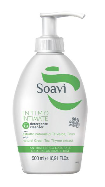 SOAVI INTIMO ANTIBATTERICO PH3,5 FLACONE CON DISPENSER 500 ML - Pharmaleader