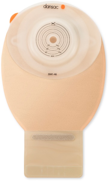 DANSAC NOVALIFE TRE 1 SACCA APERTA OPACA CONVEX MAXI PER ILEOSTOMIA CON FINESTRA RITAGLIABILE 15-59 MM 500 ML 10 PEZZI - Pharmaleader
