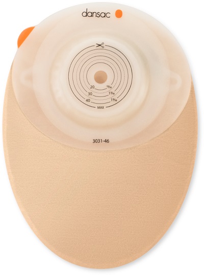 DANSAC NOVALIFE TRE 1 SACCA CHIUSA OPACA CONVEX MIDI PER COLOSTOMIA CON FINESTRA RITAGLIABILE 15-46 MM 430 ML 10 PEZZI - Pharmaleader