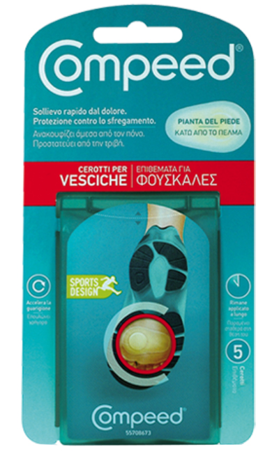 COMPEED CEROTTI PER VESCICHE PIANTA PIEDE SPORT 5 PEZZI - Pharmaleader