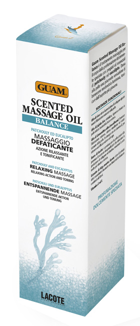 GUAM SCENTED MASSAGE OIL BALANCE MASSAGGIO DEFATICANTE RILASSANTE E TONIFICANTE 150 ML - Pharmaleader