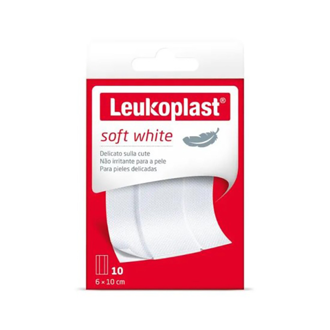 LEUKOPLAST SOFT WHITE 100 X 6 CM 10 PEZZI - Pharmaleader