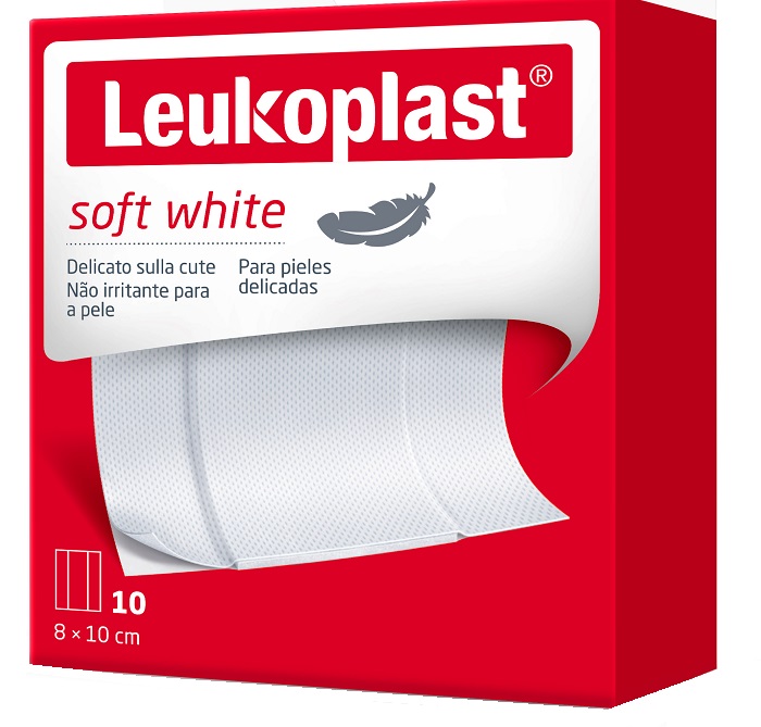 LEUKOPLAST SOFT WHITE 100 X 8 CM 10 PEZZI - Pharmaleader
