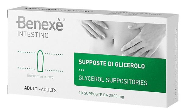 SUPPOSTE DI GLICEROLO PER ADULTI BENEXE' INTESTINO 18 PEZZI - Pharmaleader