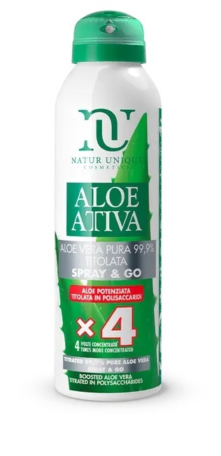 NATUR UNIQUE SPRAY&GO ALOE POTENZIATA TITOLATA 4X 150 ML - Pharmaleader