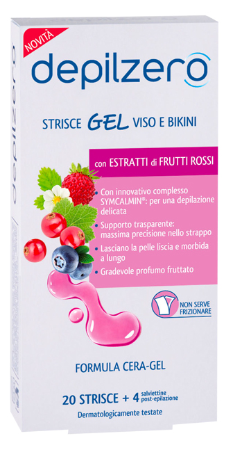 DEPILZERO STRISCE GEL VISO BIKINI 24 PEZZI - Pharmaleader