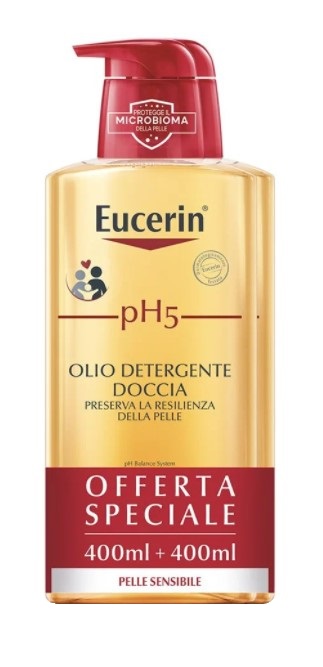 EUCERIN BIPACCO PH5 OLIO DETERGENTE 400 ML + 400 ML - Pharmaleader