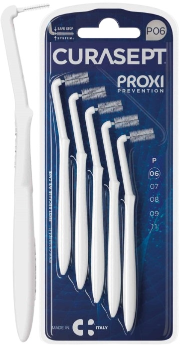 CURASEPT PROXI ANGLE P06 BIANCO/WHITE 5 PEZZI - Pharmaleader