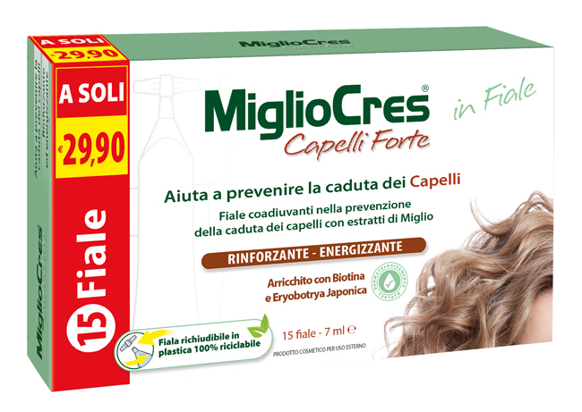 MIGLIOCRES FORTE 15 FIALE TRATTAMENTO DERMOCOSMETICO - Pharmaleader