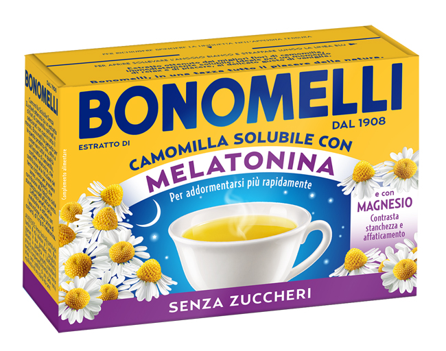CAMOMILLA SOLUBILE MELATONINA MAGNESIO 16 BUSTINE - Pharmaleader