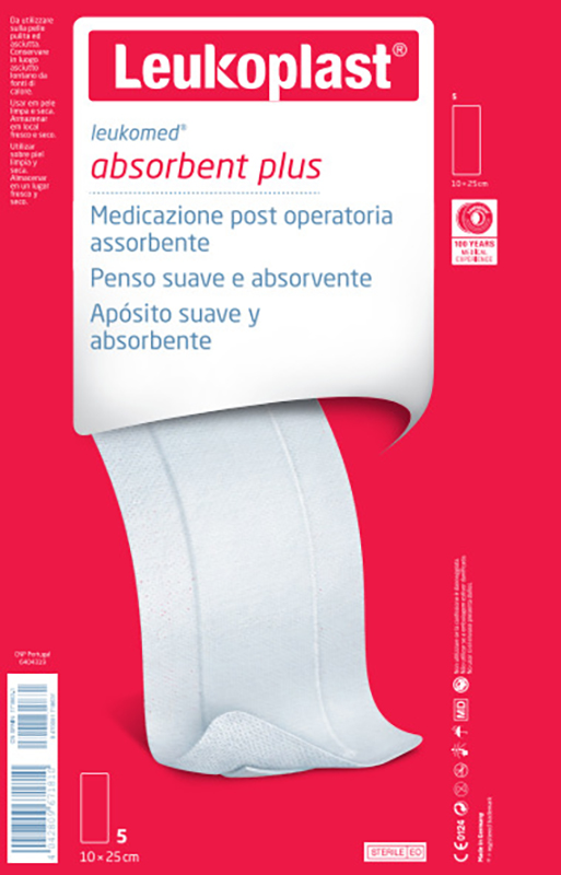 LEUKOMED MEDICAZIONE POST-OPERATORIA IN TESSUTO NON TESSUTO 10 X 25 CM - Pharmaleader