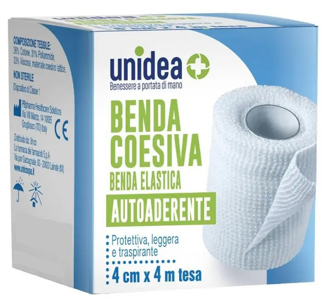 BENDA COESIVA UNIDEA CM 4X4 M 1 PEZZO - Pharmaleader