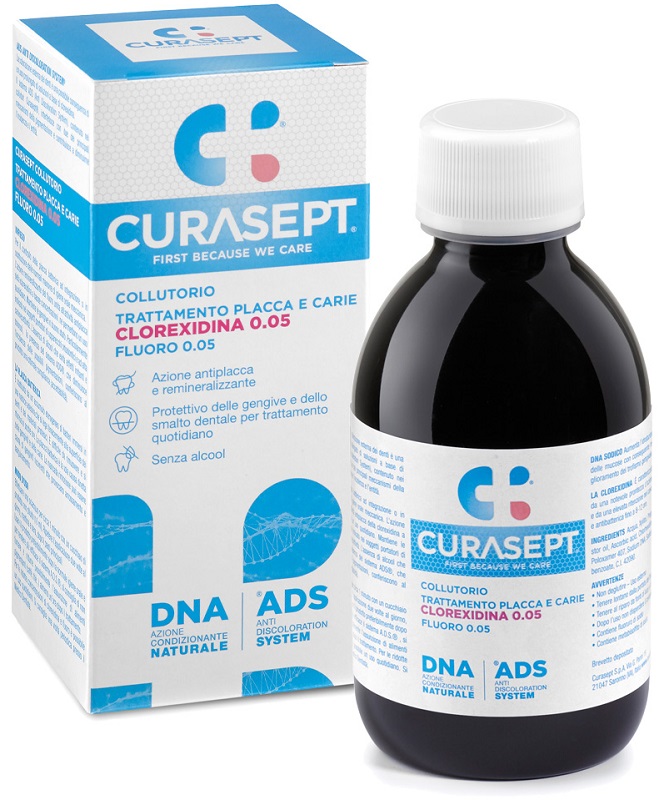 CURASEPT COLLUTORIO 0,05 ADS + DNA 200 ML - Pharmaleader