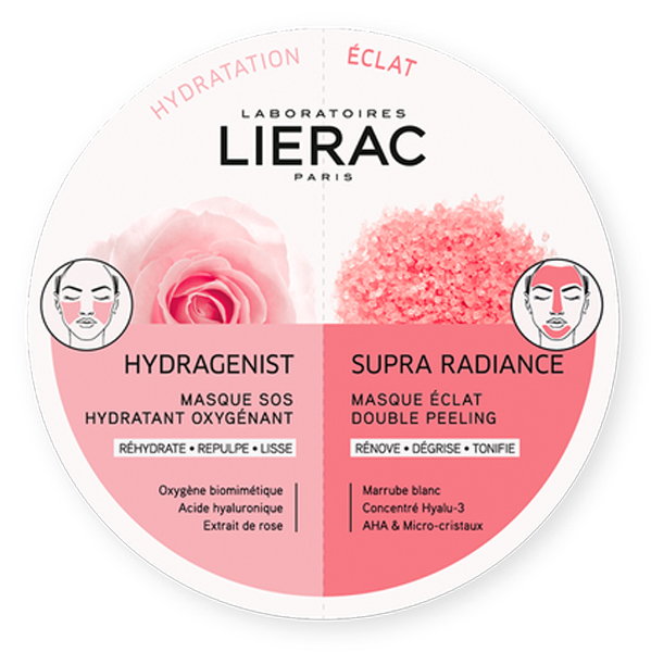 LIERAC MONO MASK HYDRA + SUPRA RADIANCE 2 X 6 ML - Pharmaleader