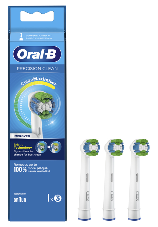 ORALB PRECISION CLEAN EB20 TESTINA PER SPAZZOLINO ELETTRICO 3 PEZZI - Pharmaleader