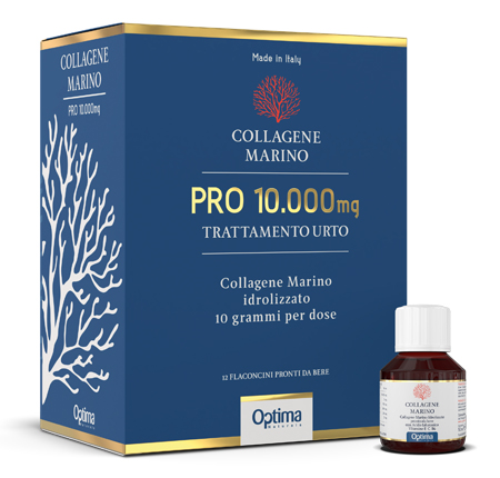 COLLAGENE MARINO PRO 10000MG TRATTAMENTO URTO 12 FLACONI - Pharmaleader