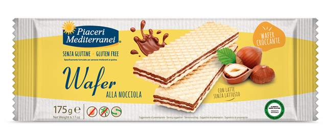 PIACERI MEDITERRANEI WAFER NOCCIOLA 175 G - Pharmaleader
