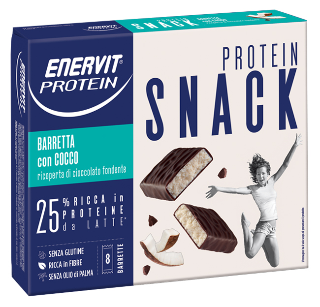 ENERVIT PROTEIN SNACK COCCO 8 BARRETTE 27 G - Pharmaleader